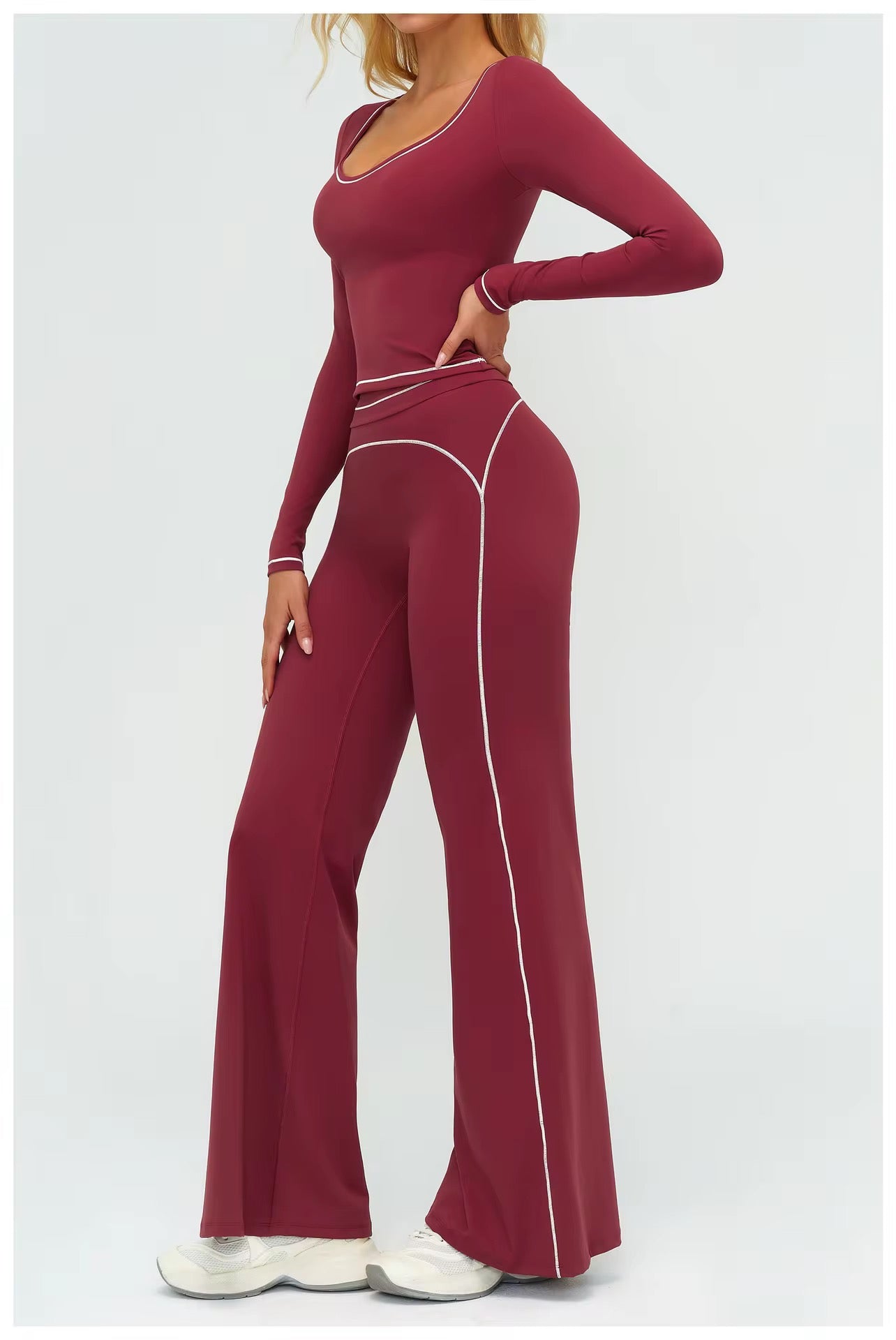 Contour Straight Pant Set- Long Sleeve