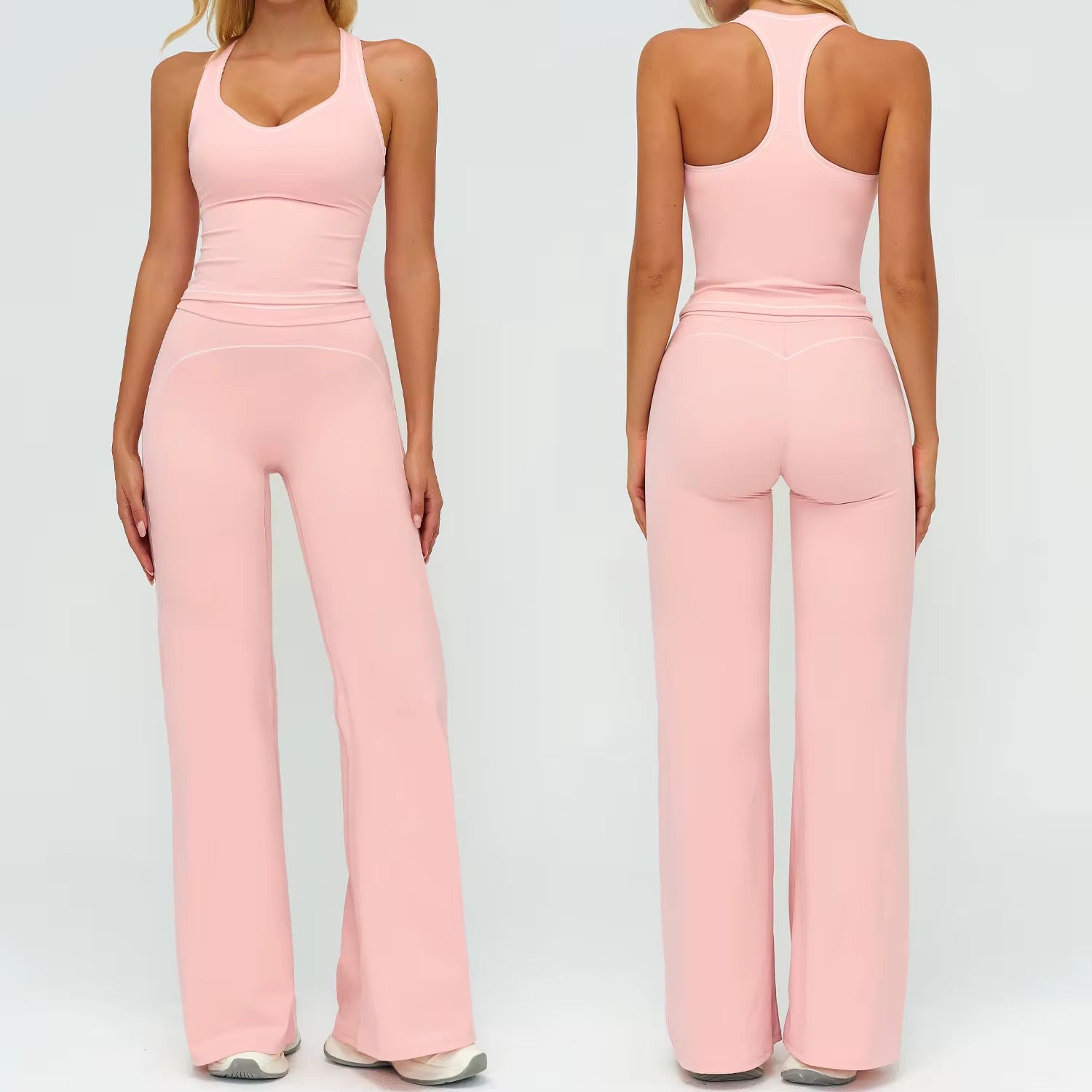 Contour Straight Pant Set - Tank Top