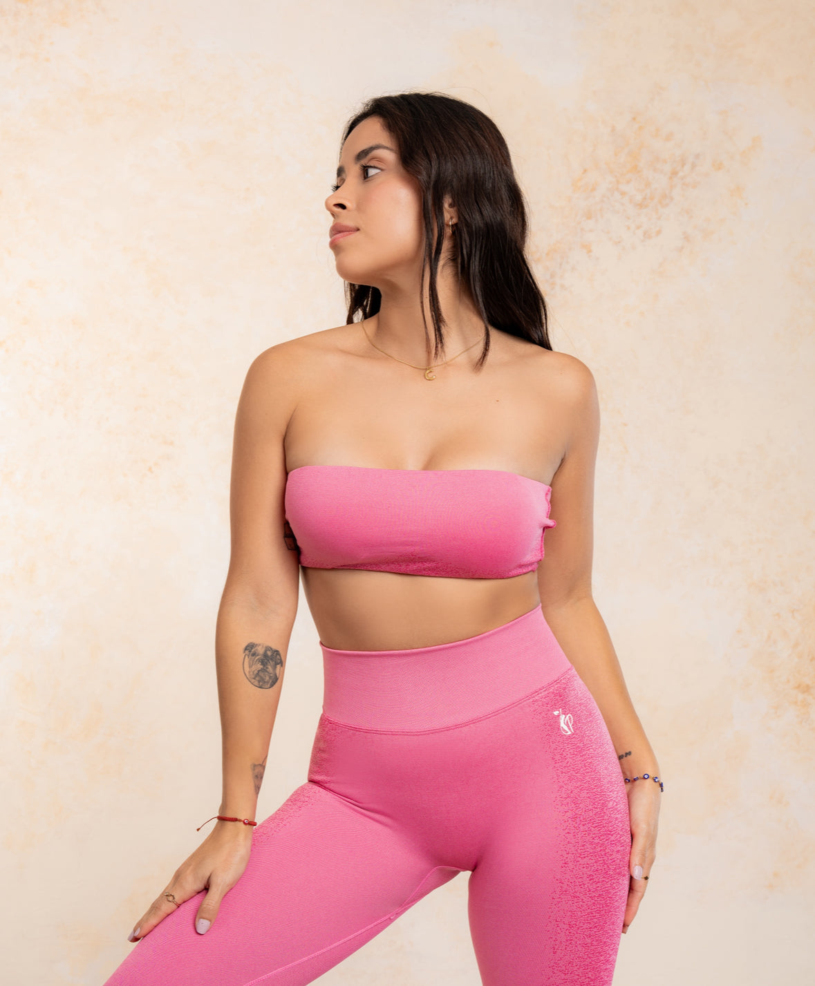 Sparkled Strapless Legging Set