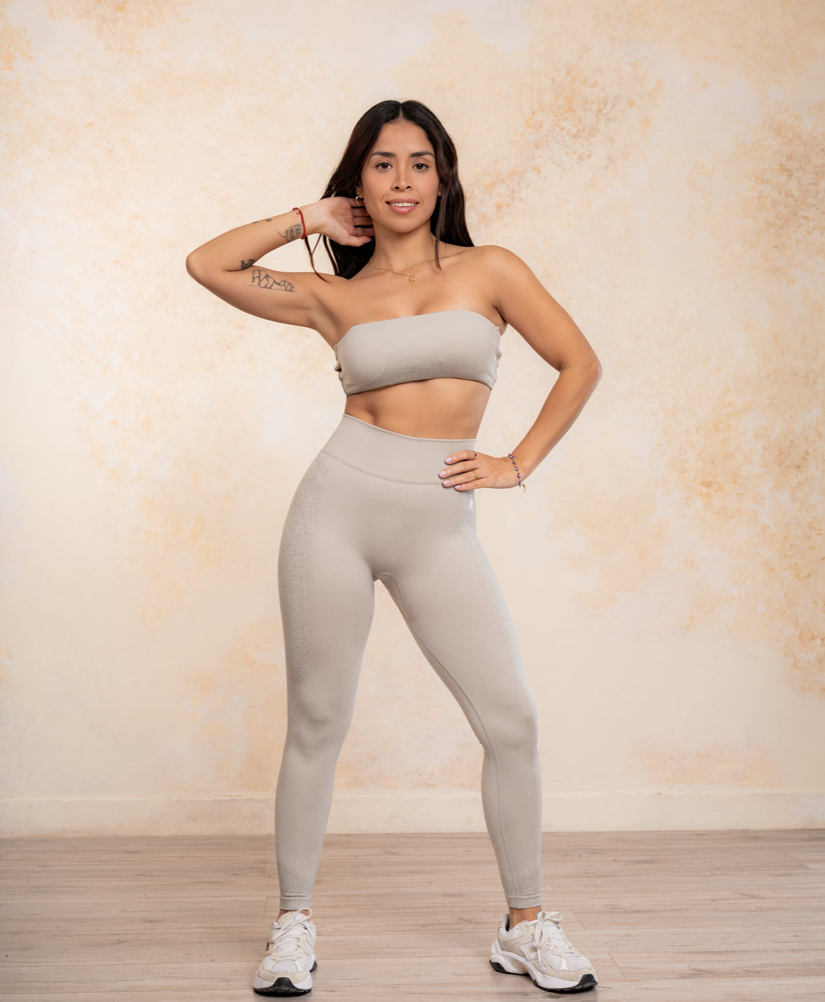 Sparkled Strapless Legging Set