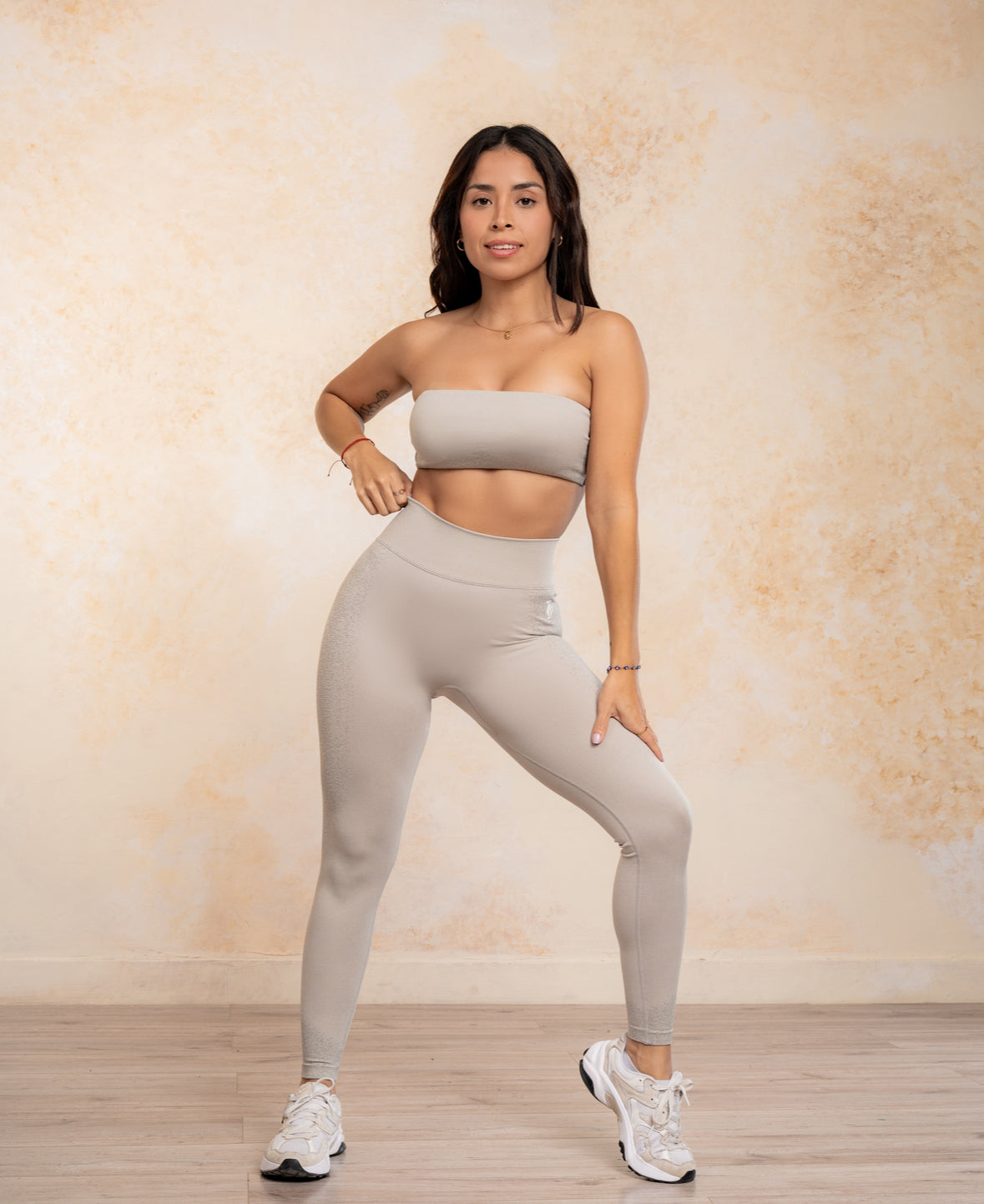Sparkled Strapless Legging Set