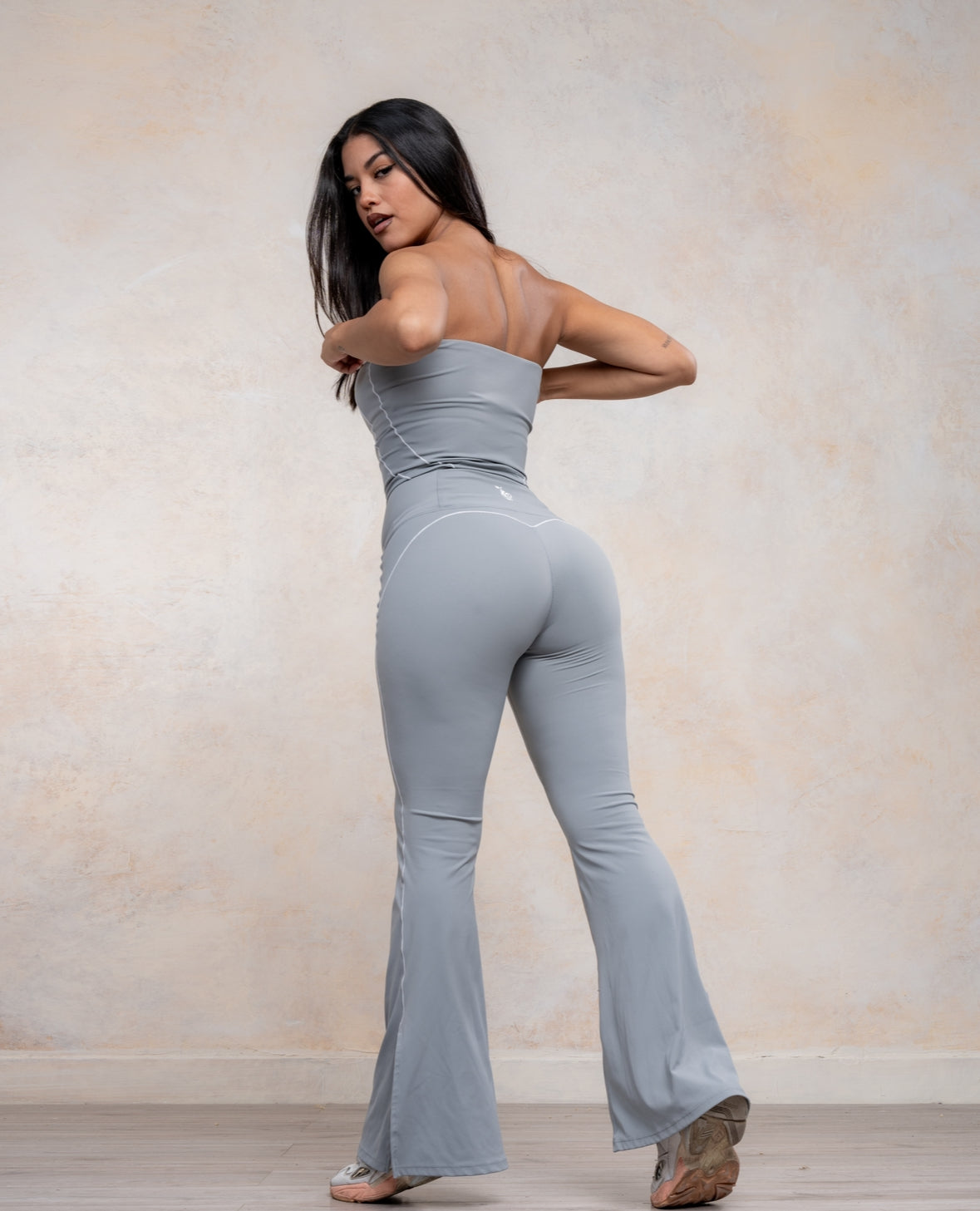 Soft Strapless Flare Set