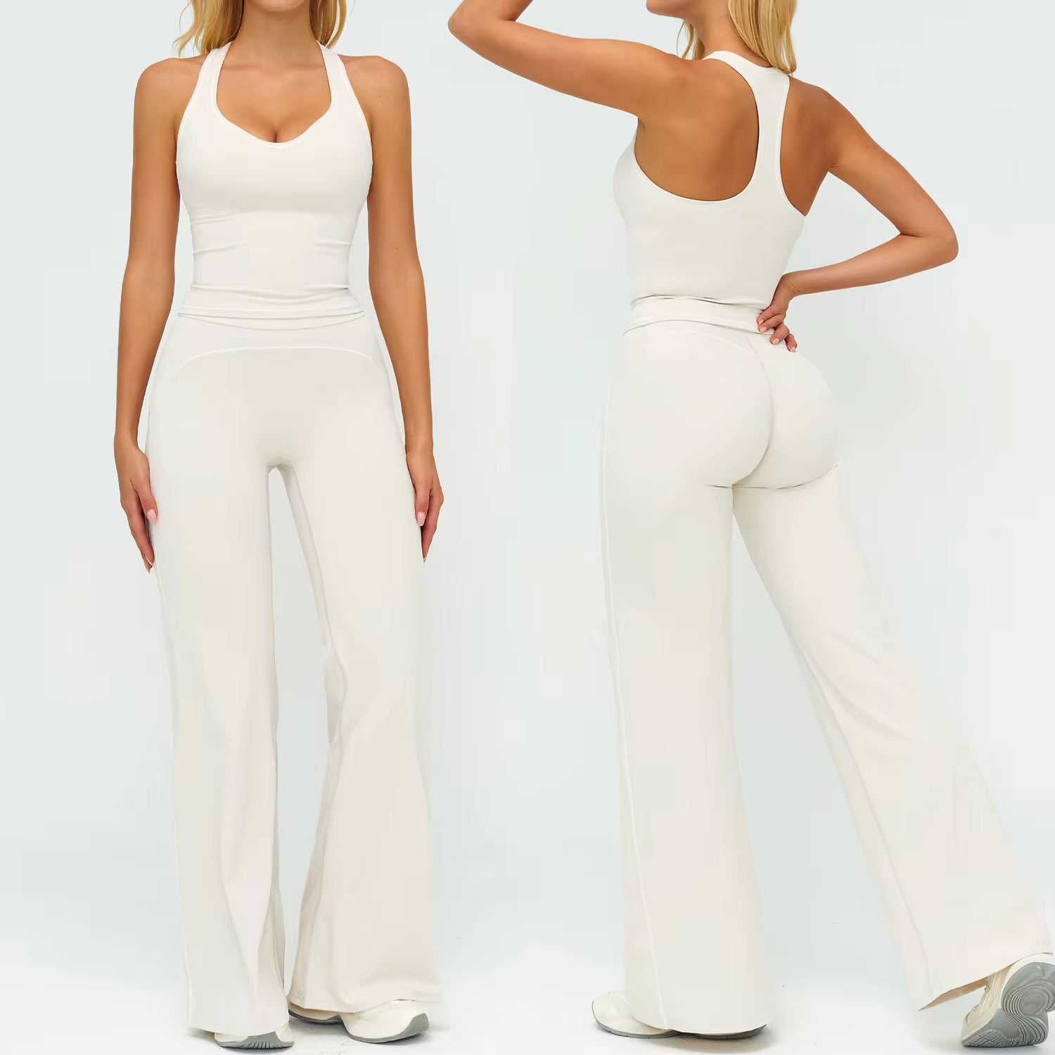 Contour Straight Pant Set - Tank Top
