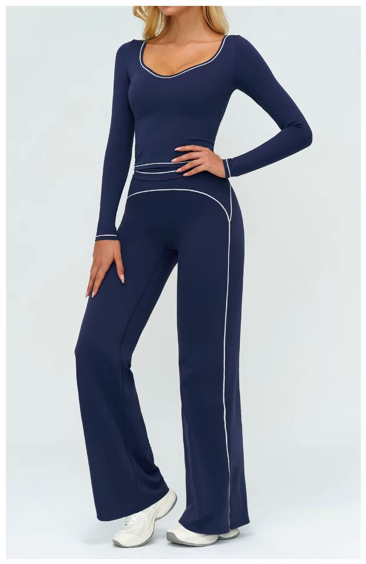 Contour Straight Pant Set- Long Sleeve