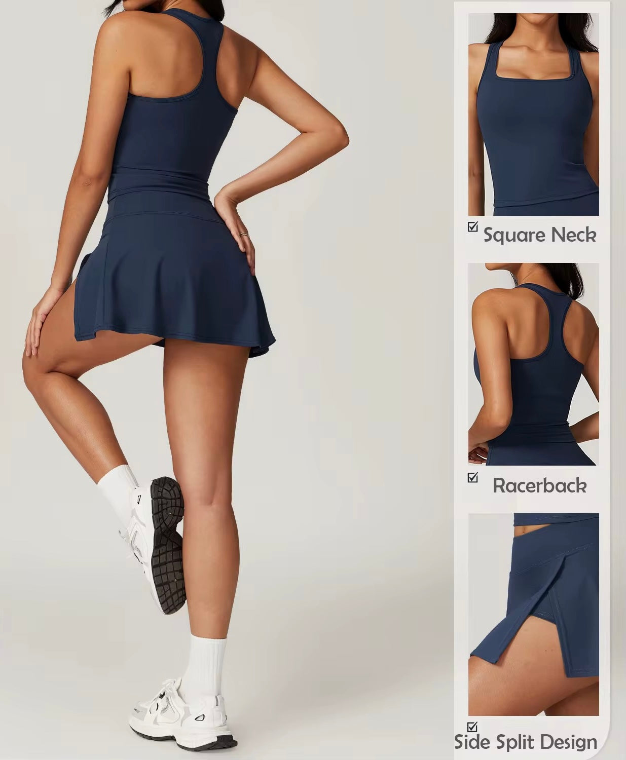 Slit Skirt Set
