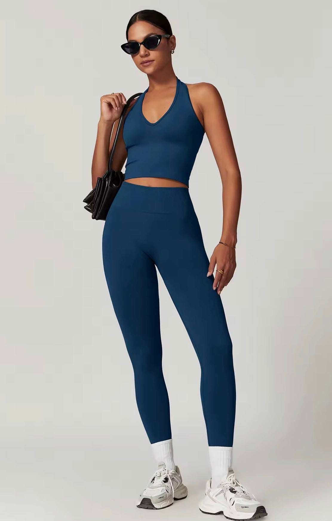 Azure Halter Legging Set