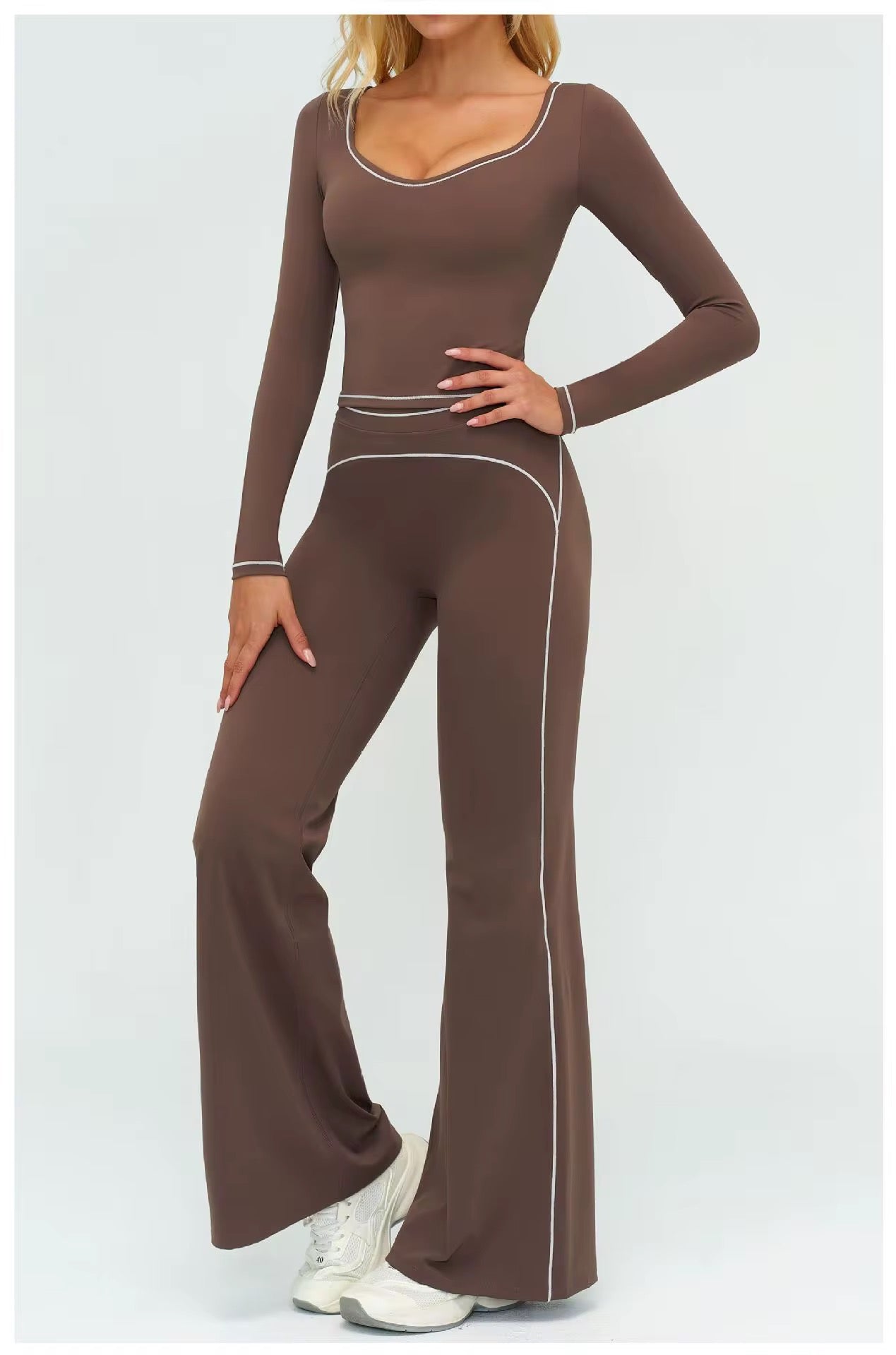 Contour Straight Pant Set- Long Sleeve
