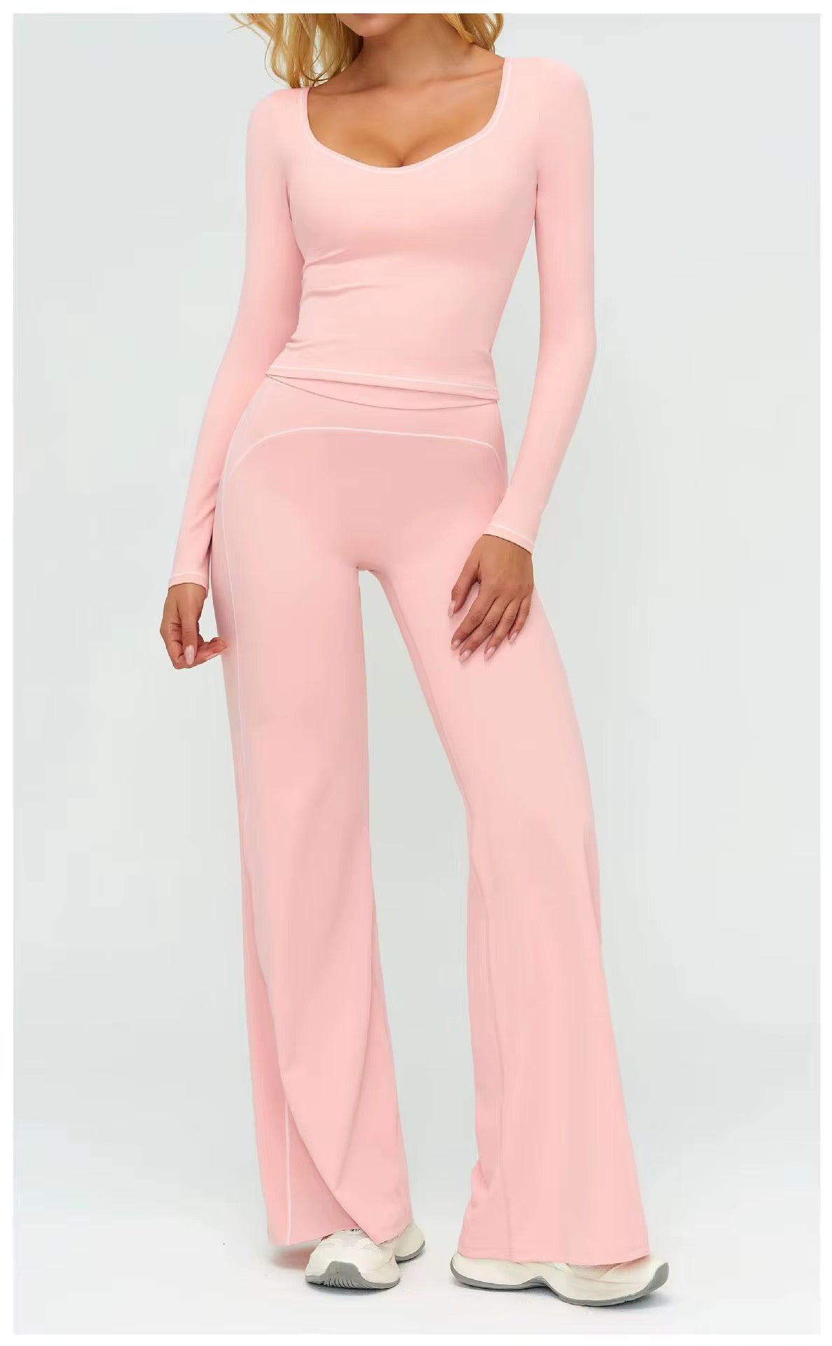 Contour Straight Pant Set- Long Sleeve
