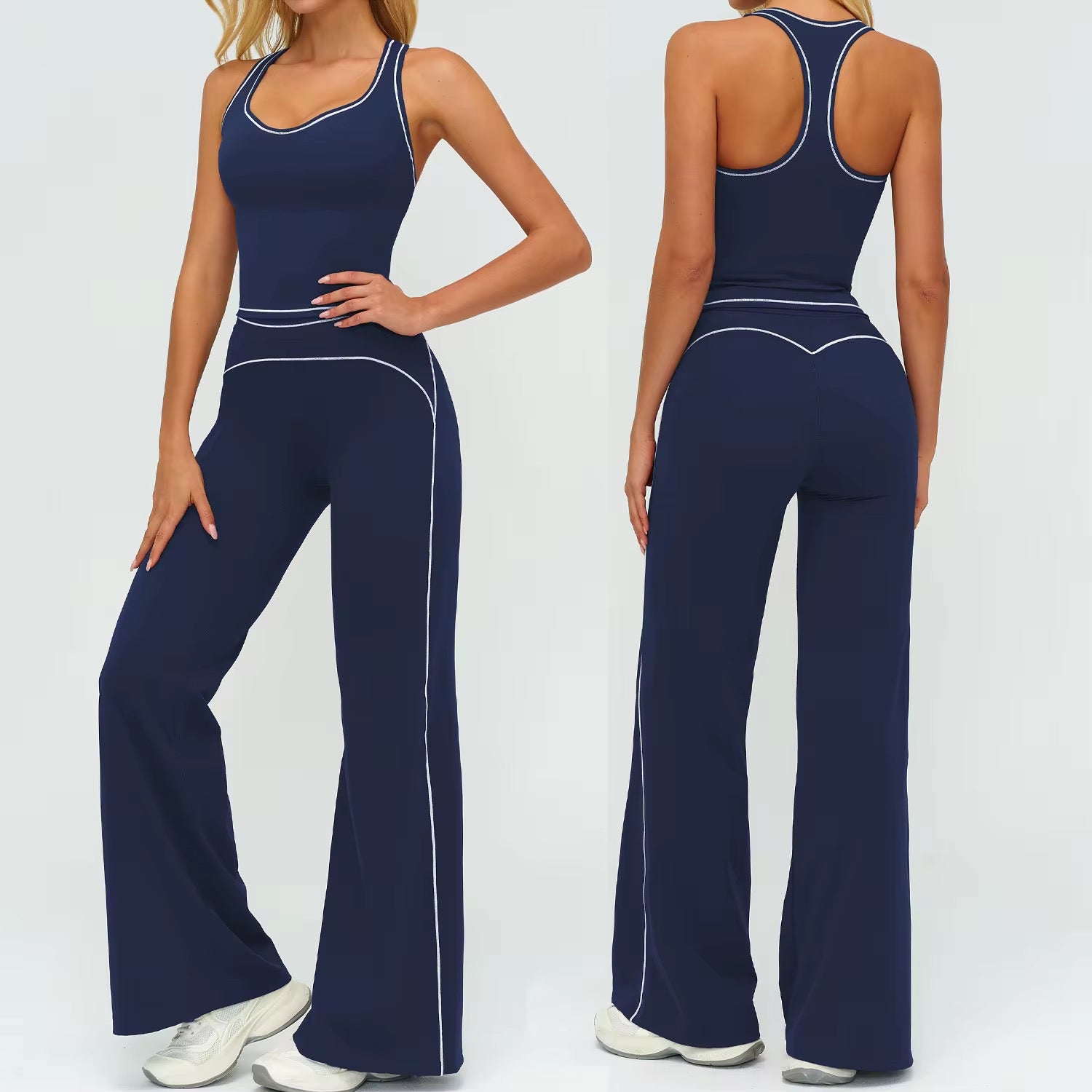 Contour Straight Pant Set - Tank Top