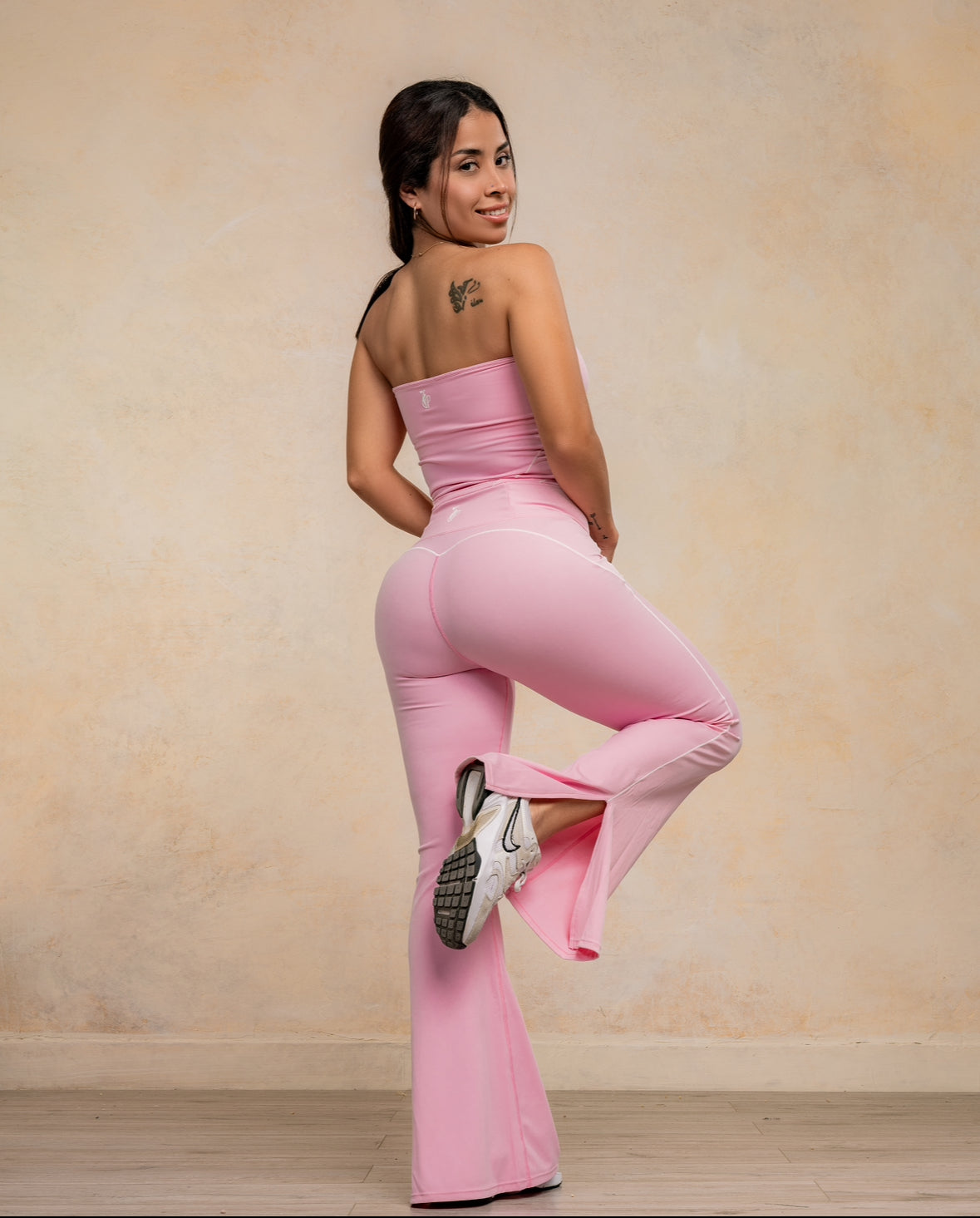 Soft Strapless Flare Set