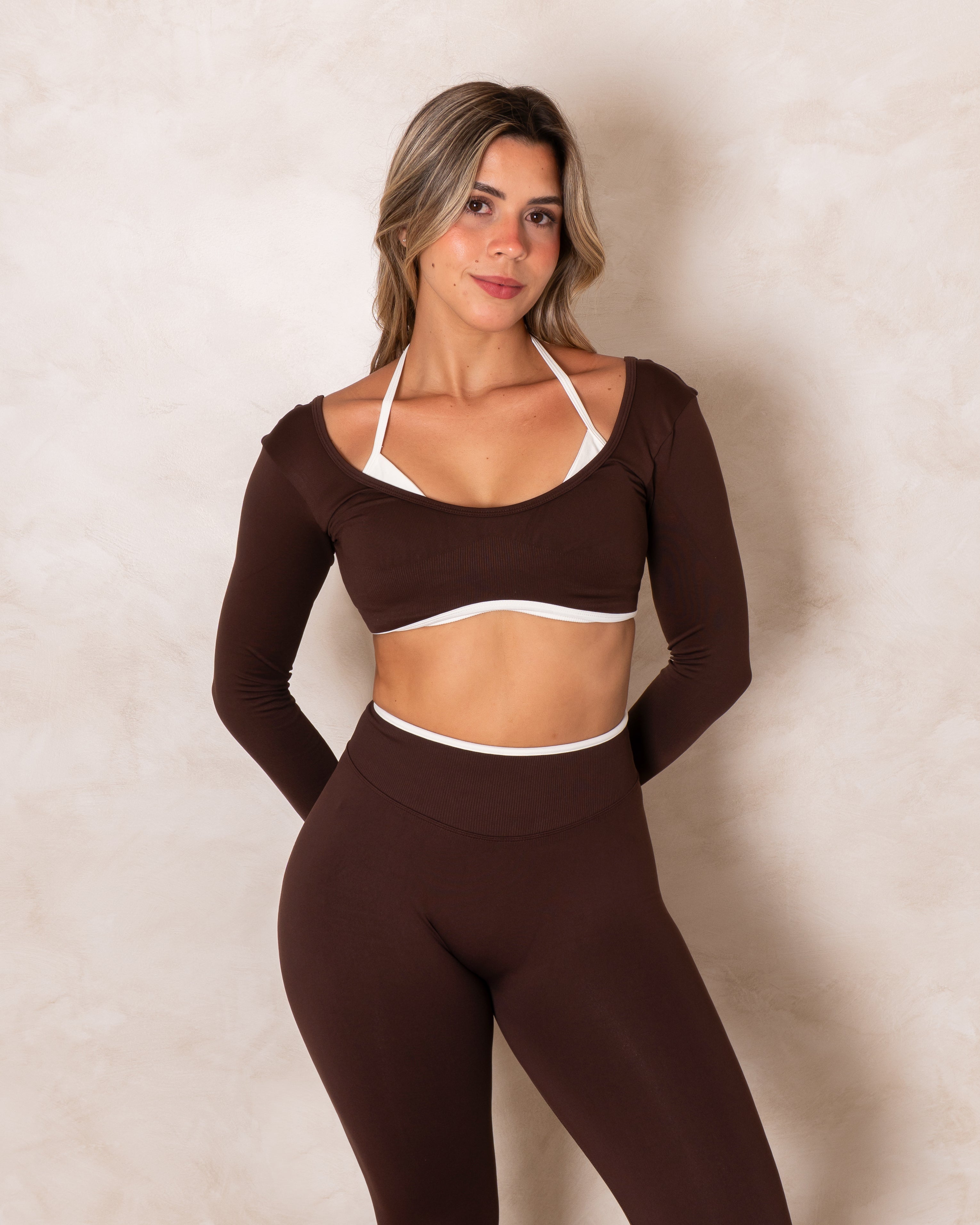 Blush Long Sleeve Crop