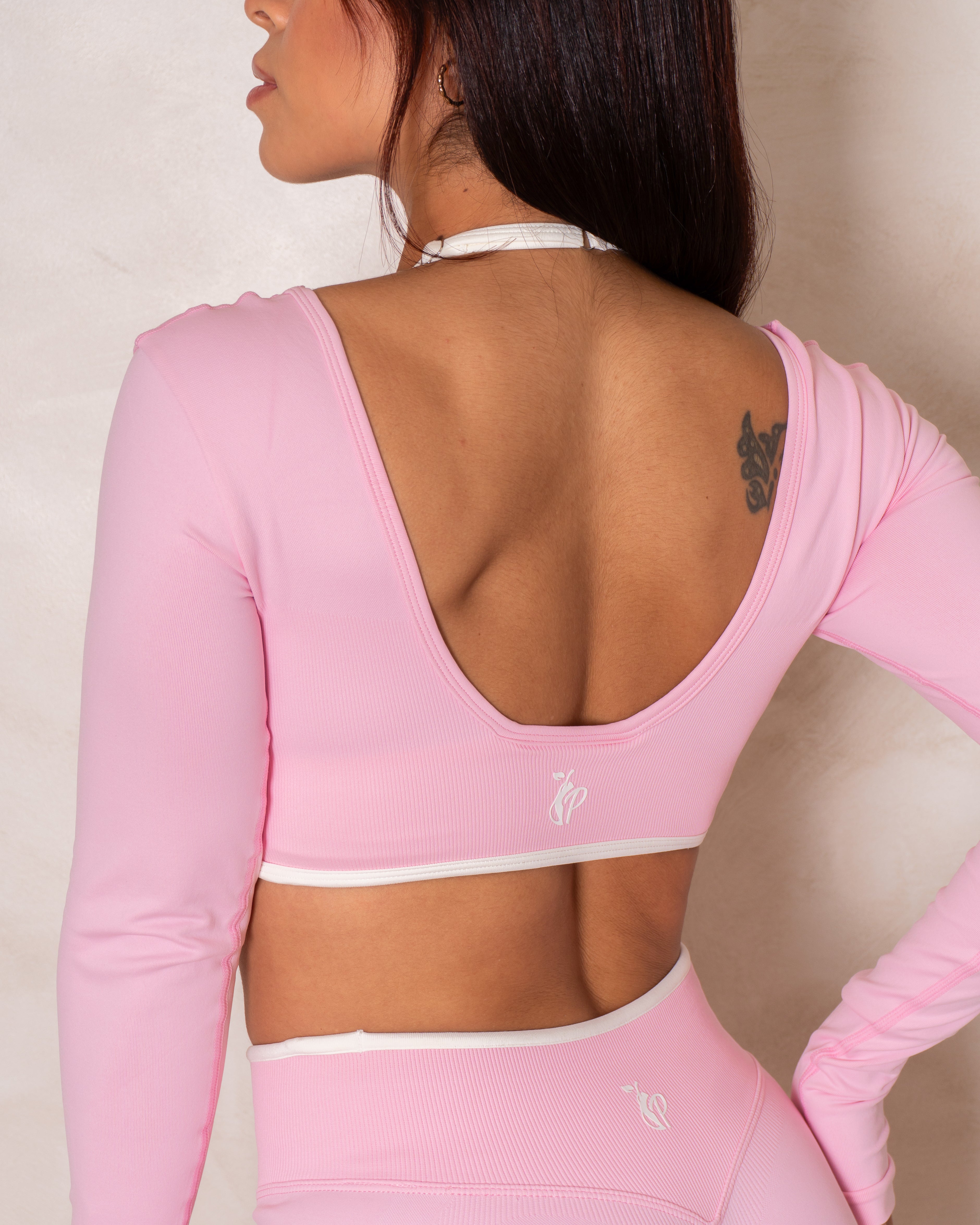 Blush Long Sleeve Crop