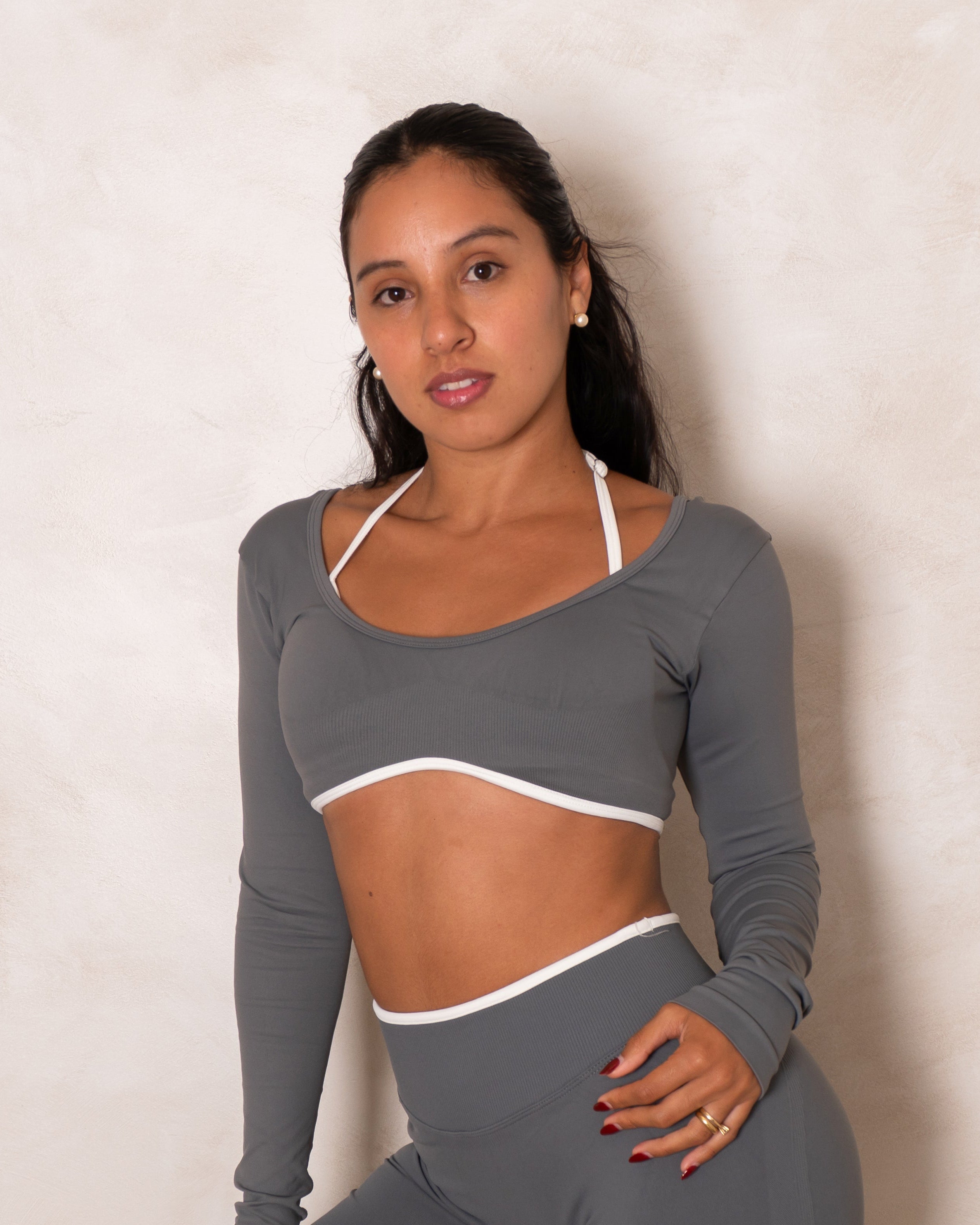 Blush Long Sleeve Short Set