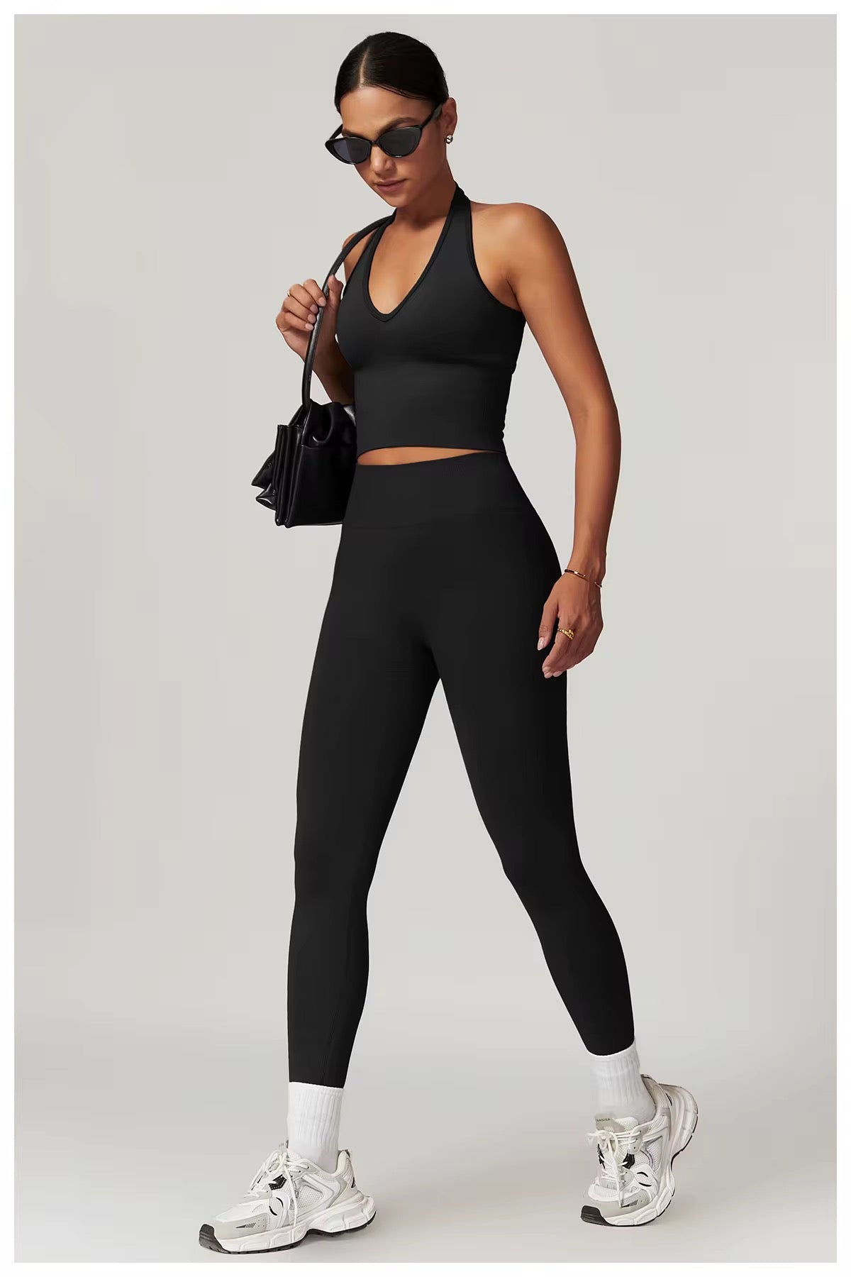 Azure Halter Legging Set