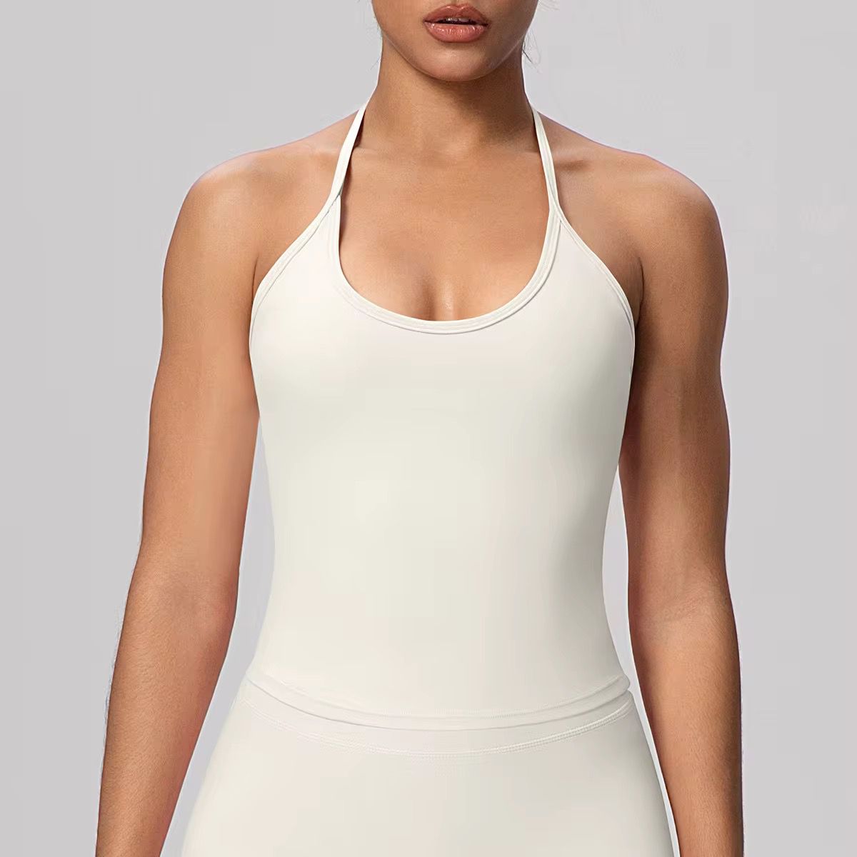 Velvet Halter Tank Top