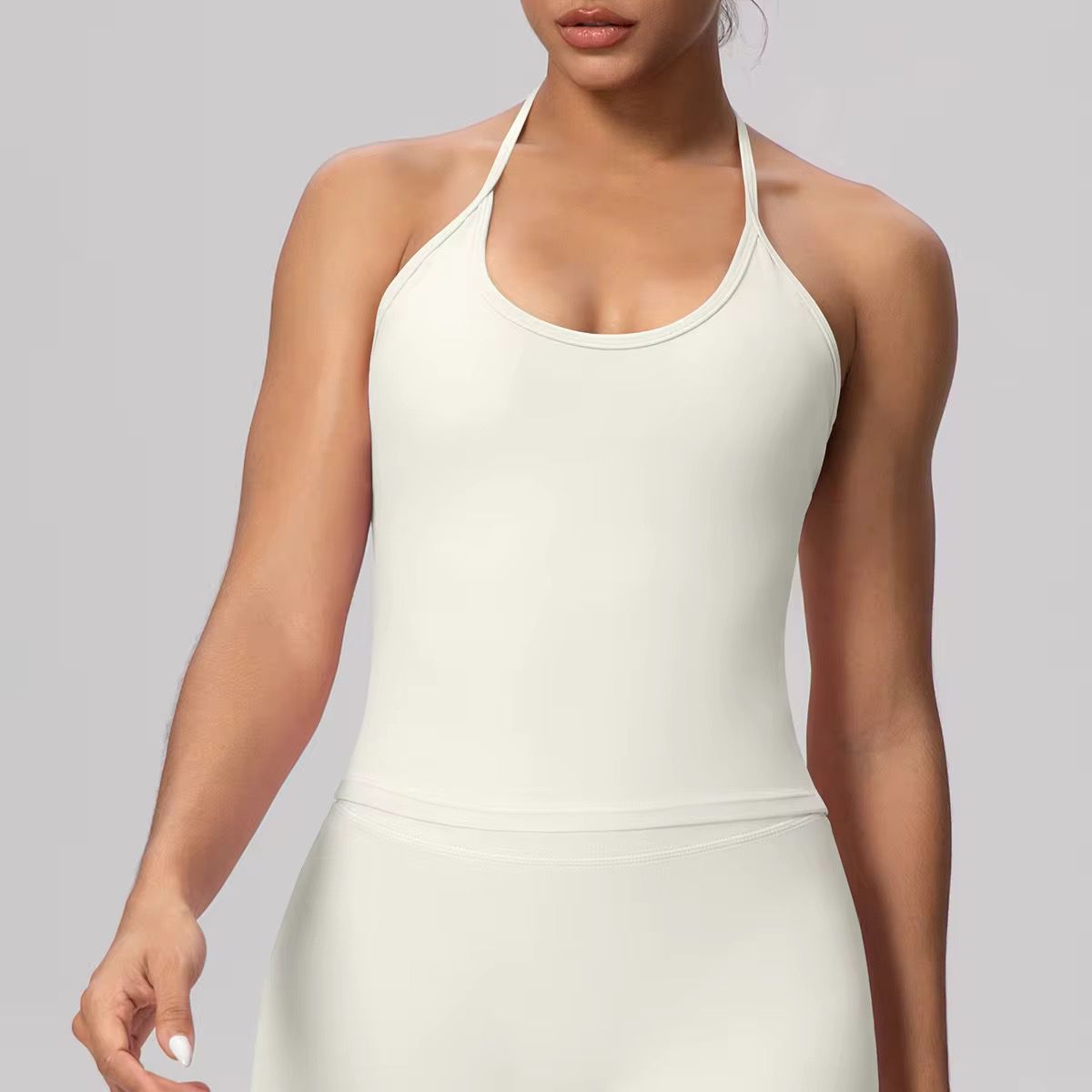 Velvet Halter Tank Top