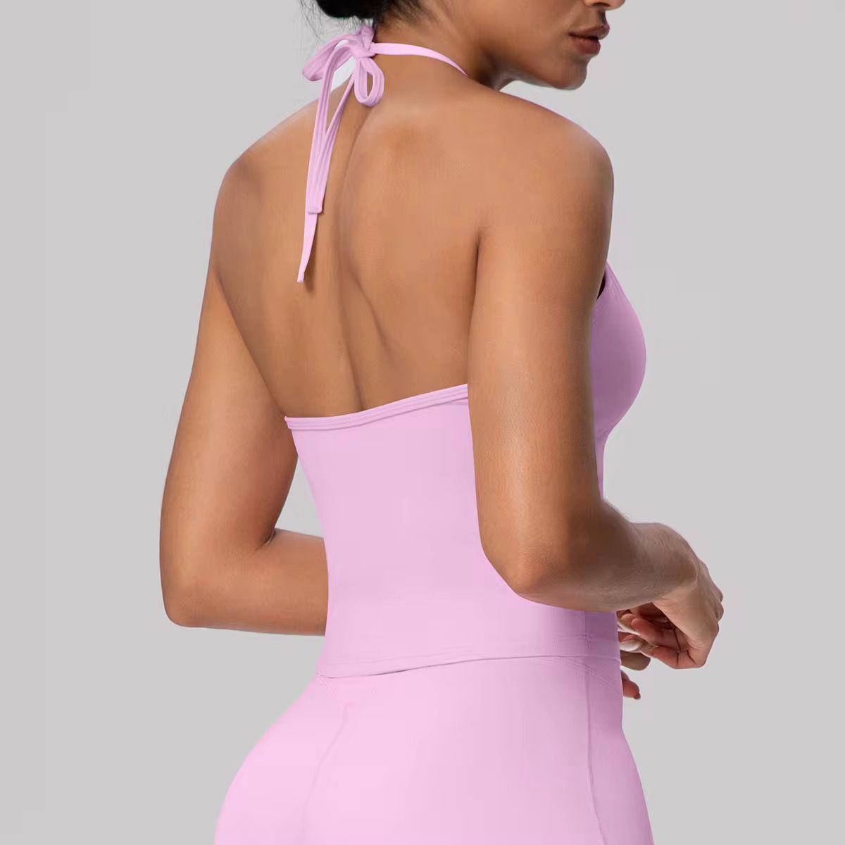 Velvet Halter Tank Top
