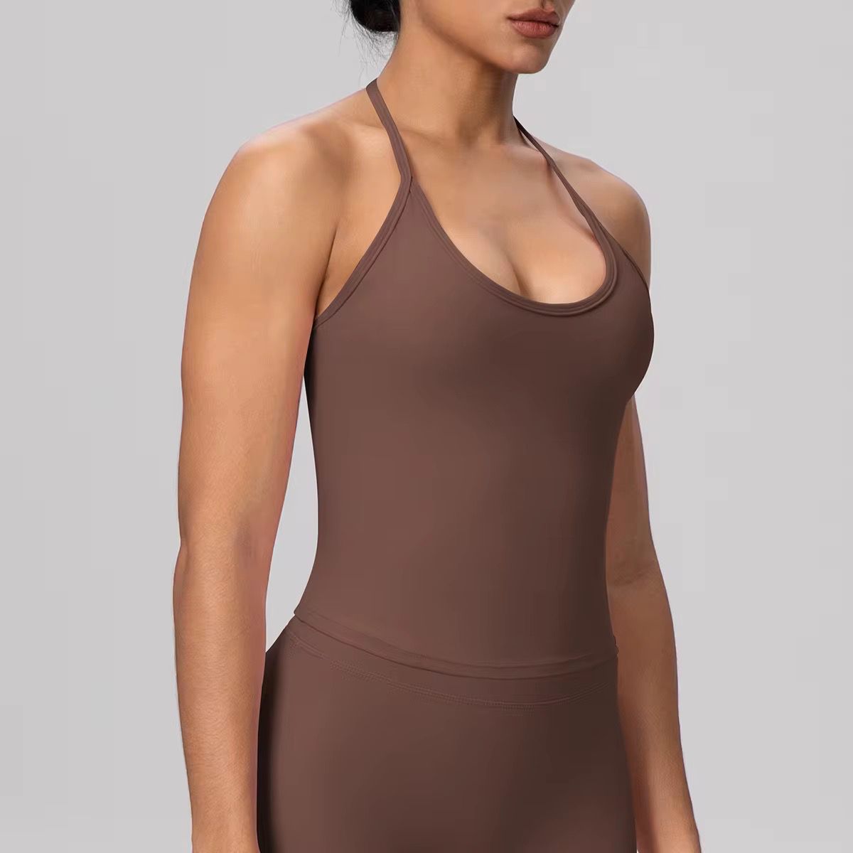 Velvet Halter Tank Top