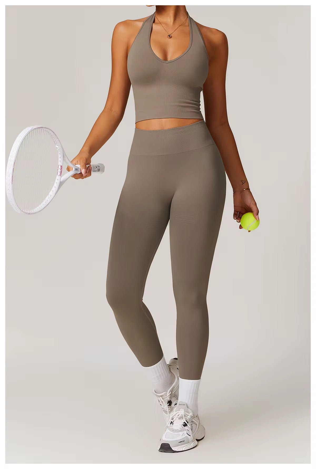 Azure Halter Legging Set