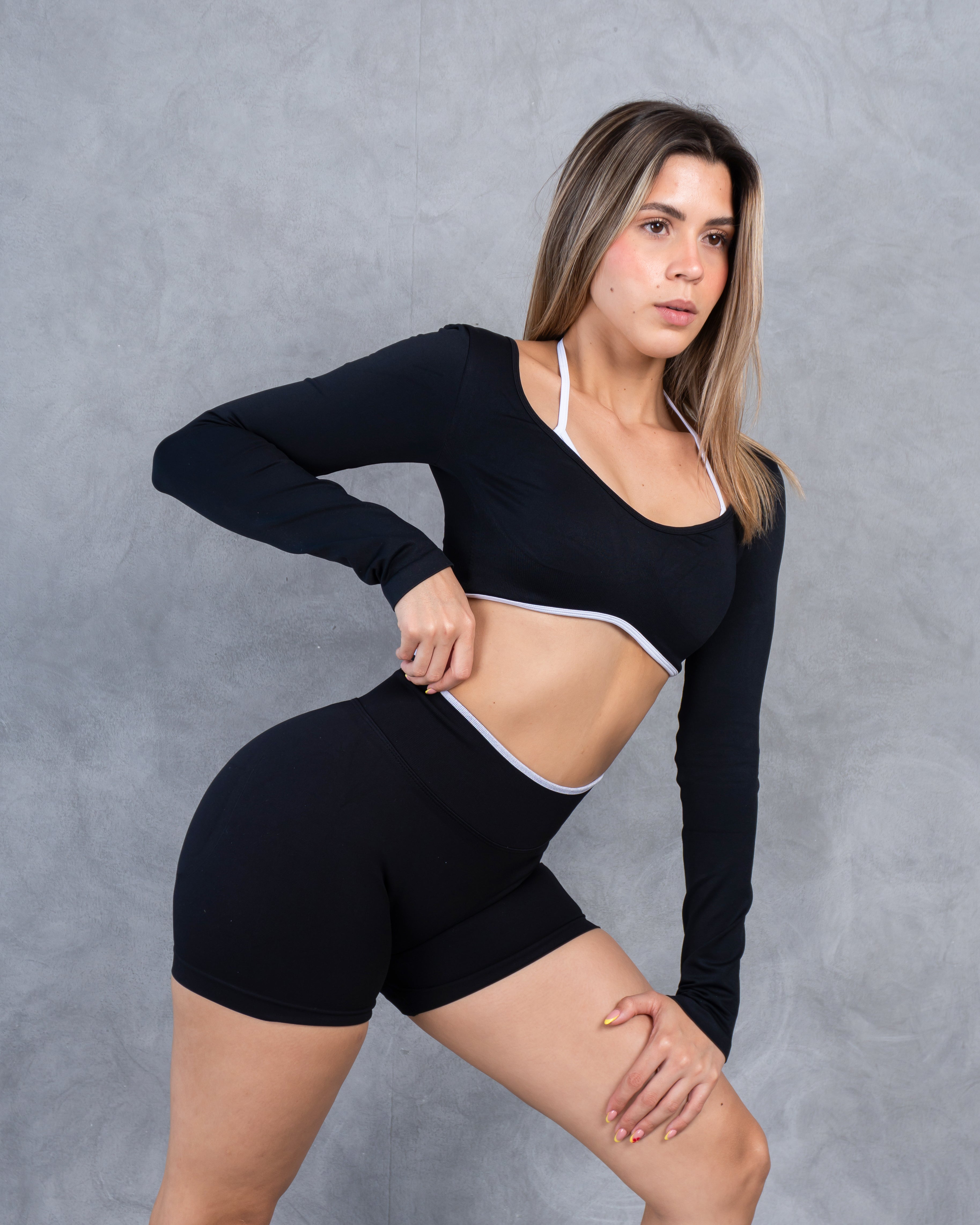 Blush Long Sleeve Crop