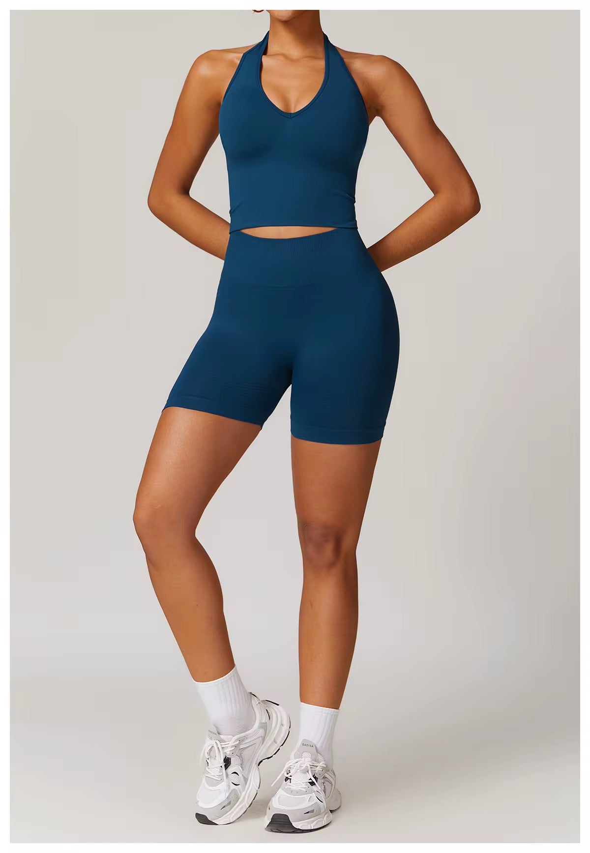 Azure Halter Short Set