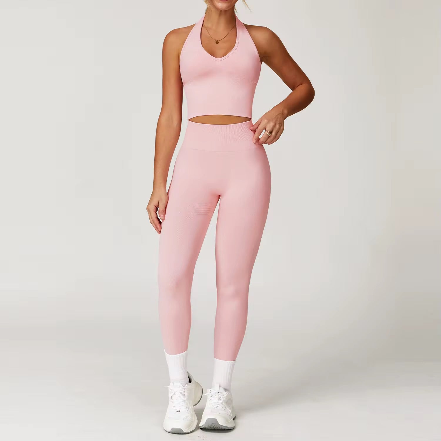 Azure Halter Legging Set