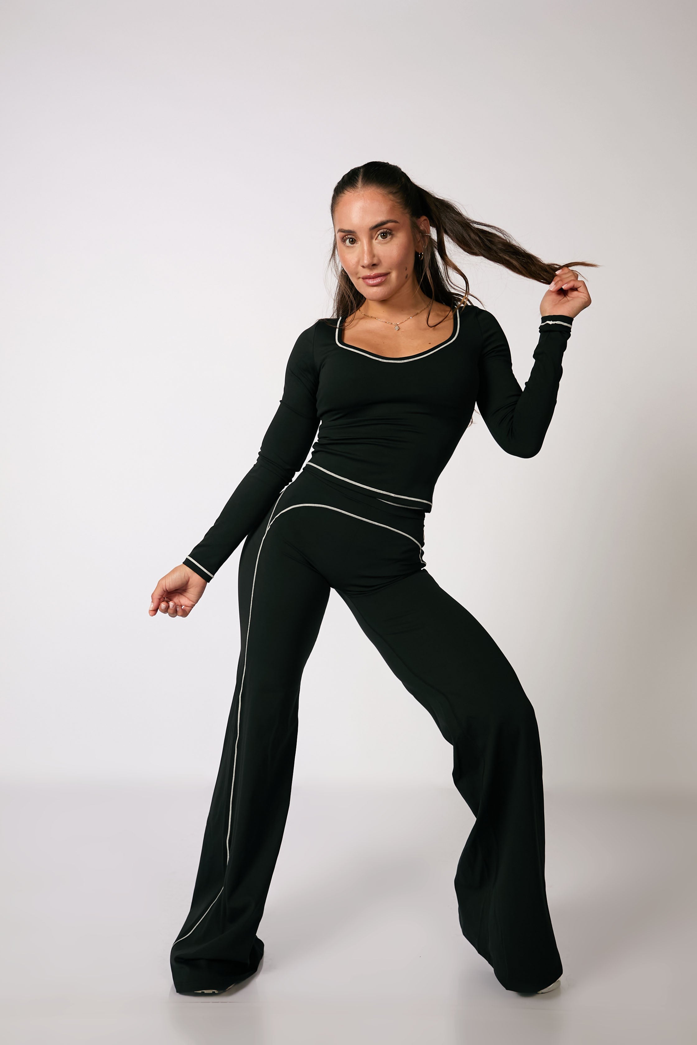 Contour Straight Pant Set- Long Sleeve