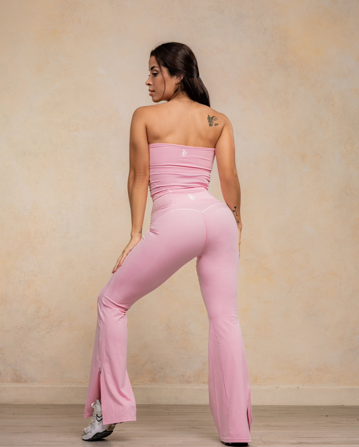 Soft Strapless Flare Set