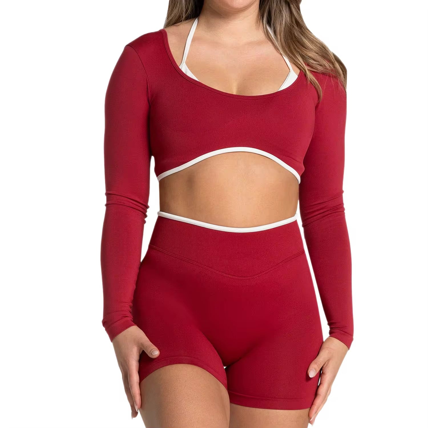 Blush Long Sleeve Crop