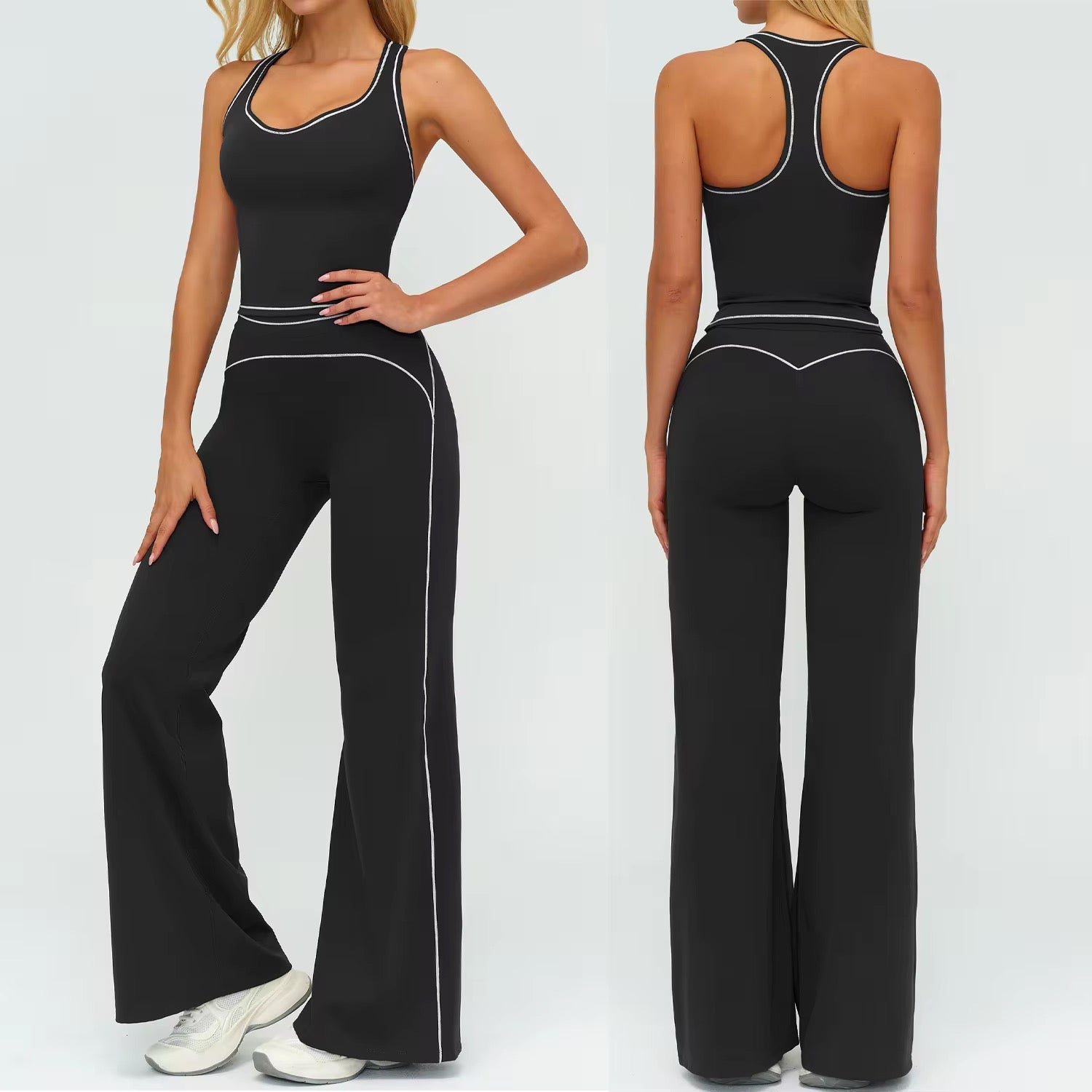 Contour Straight Pant Set - Tank Top