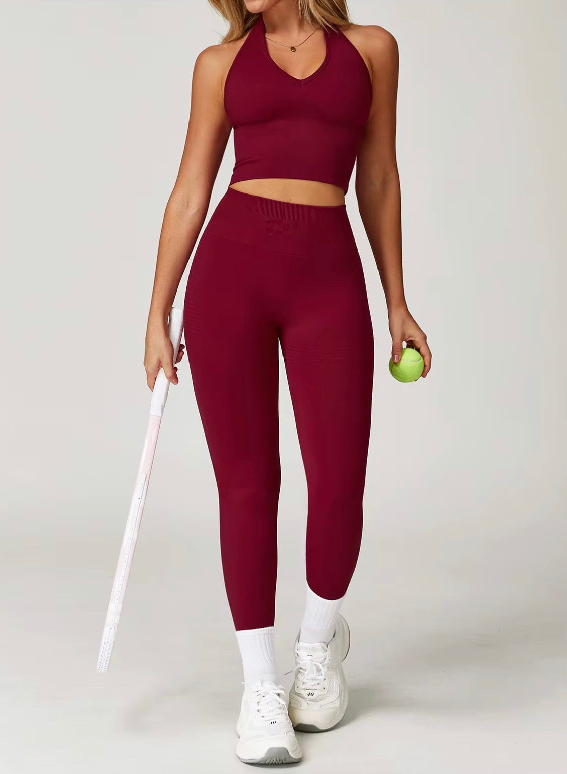 Azure Halter Legging Set