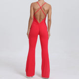 Cherry Flare Jumpsuit