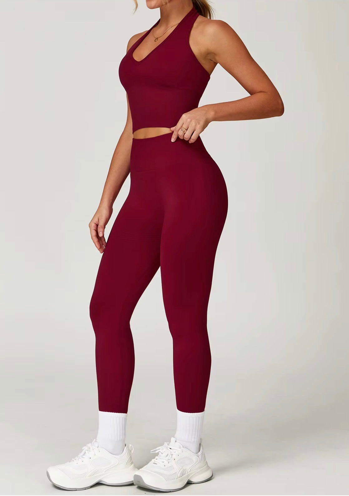 Azure Halter Legging Set