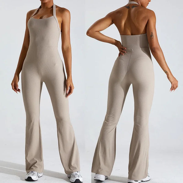 Halter Flare Jumpsuit