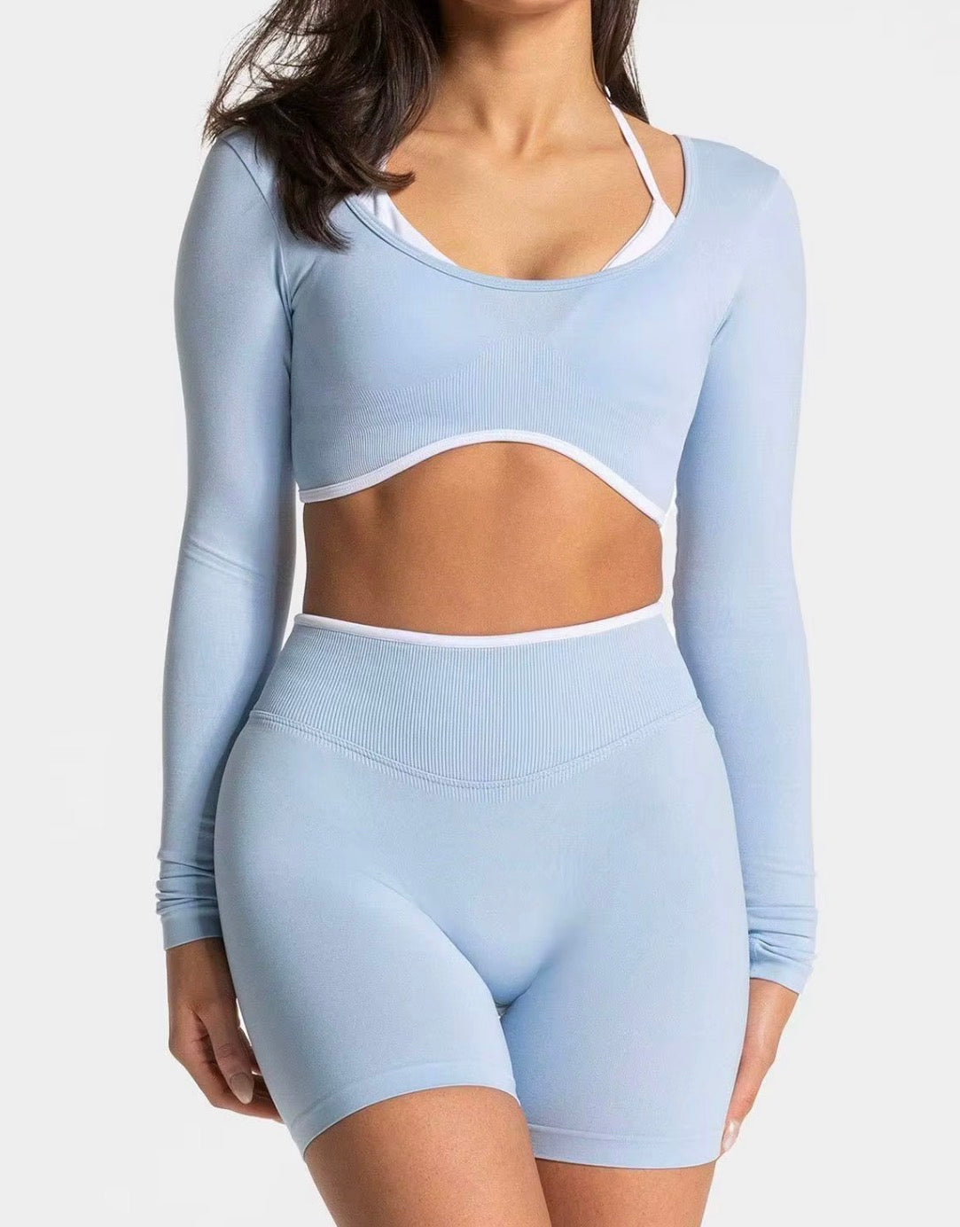 Blush Long Sleeve Crop