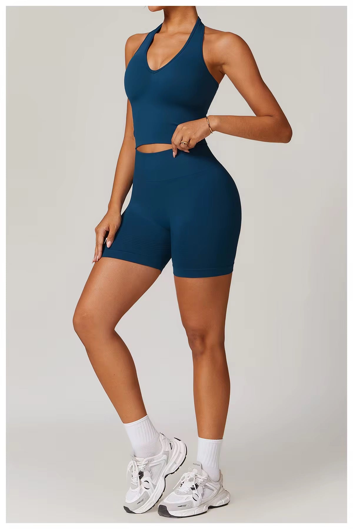 Azure Halter Short Set