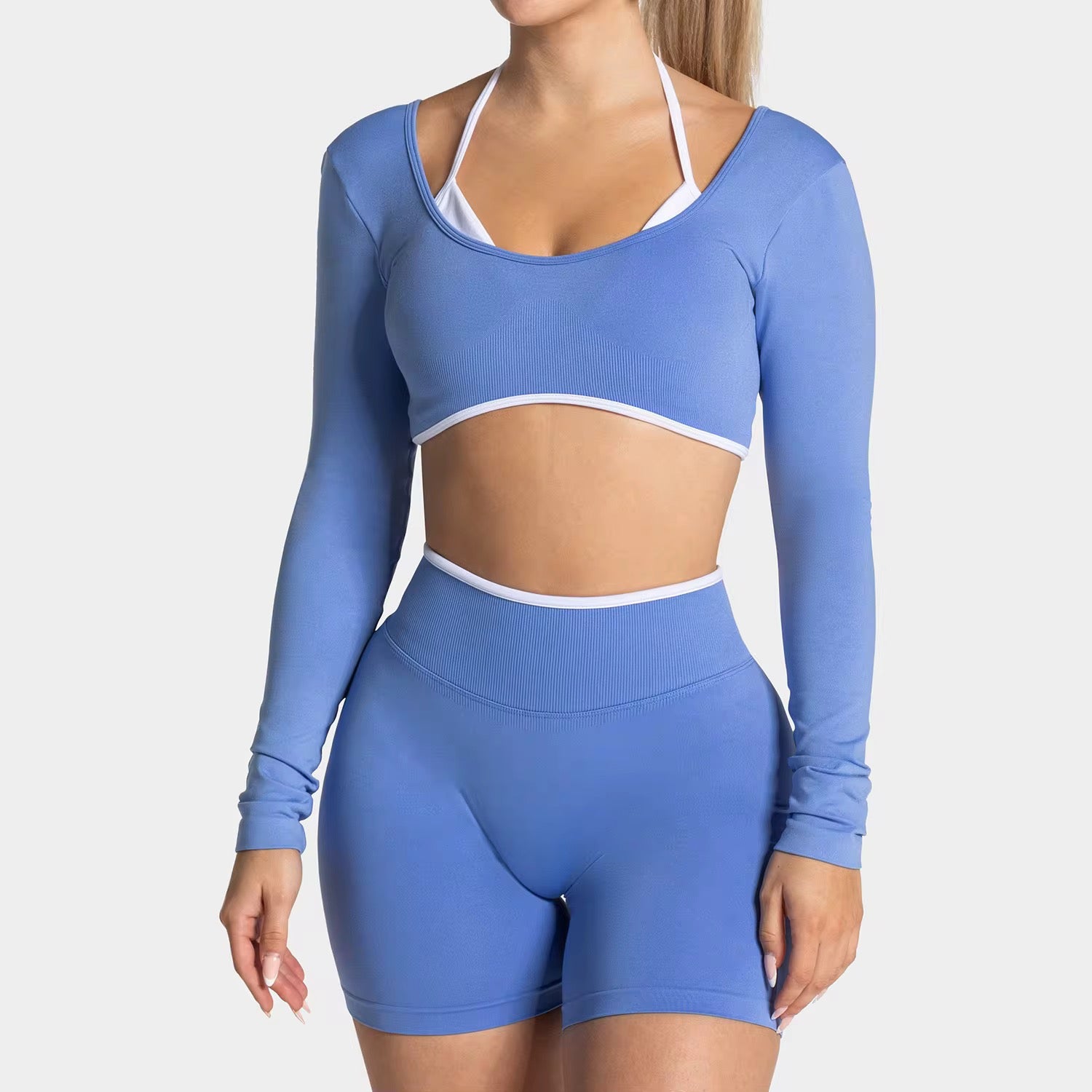 Blush Long Sleeve Crop