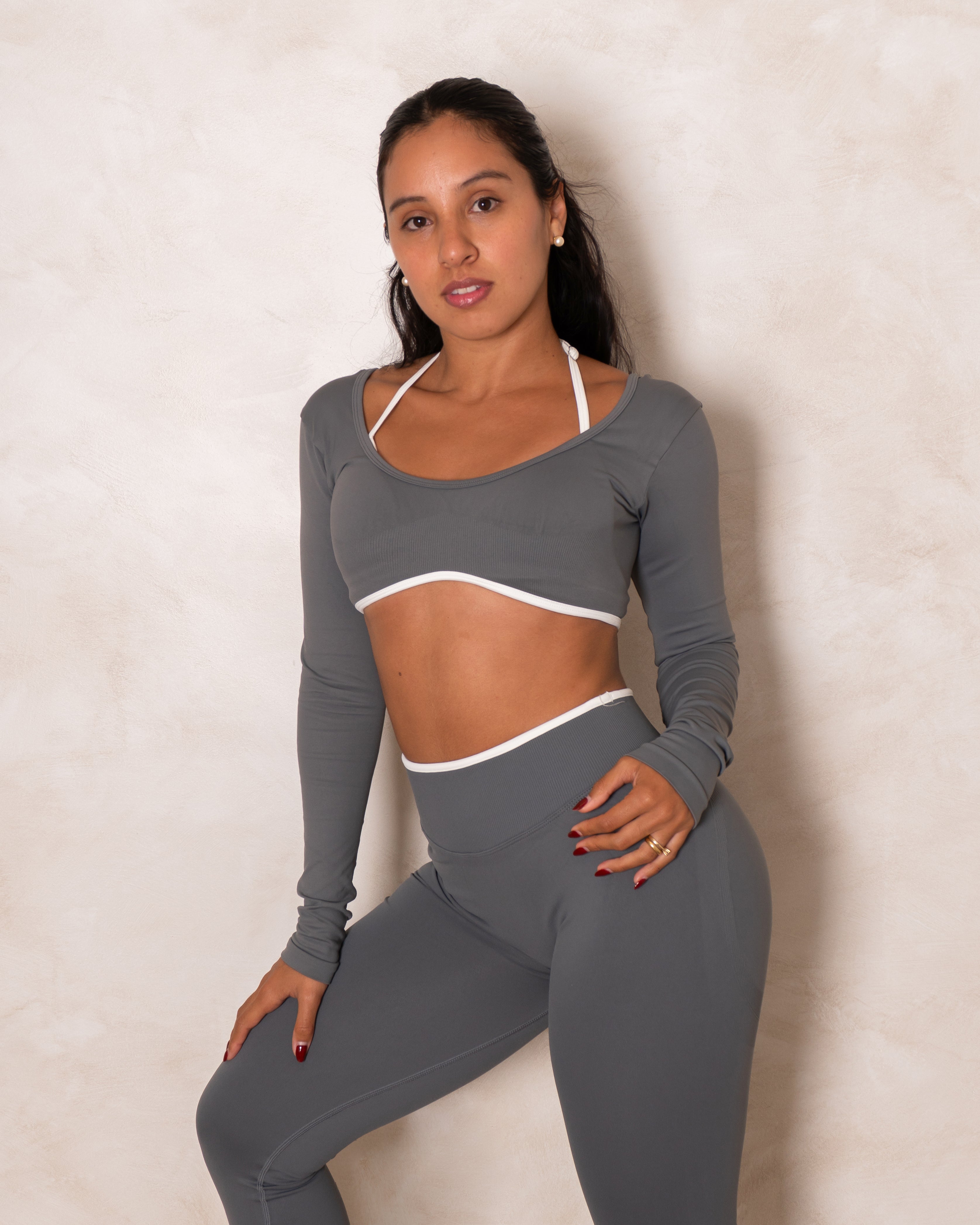 Blush Long Sleeve Crop