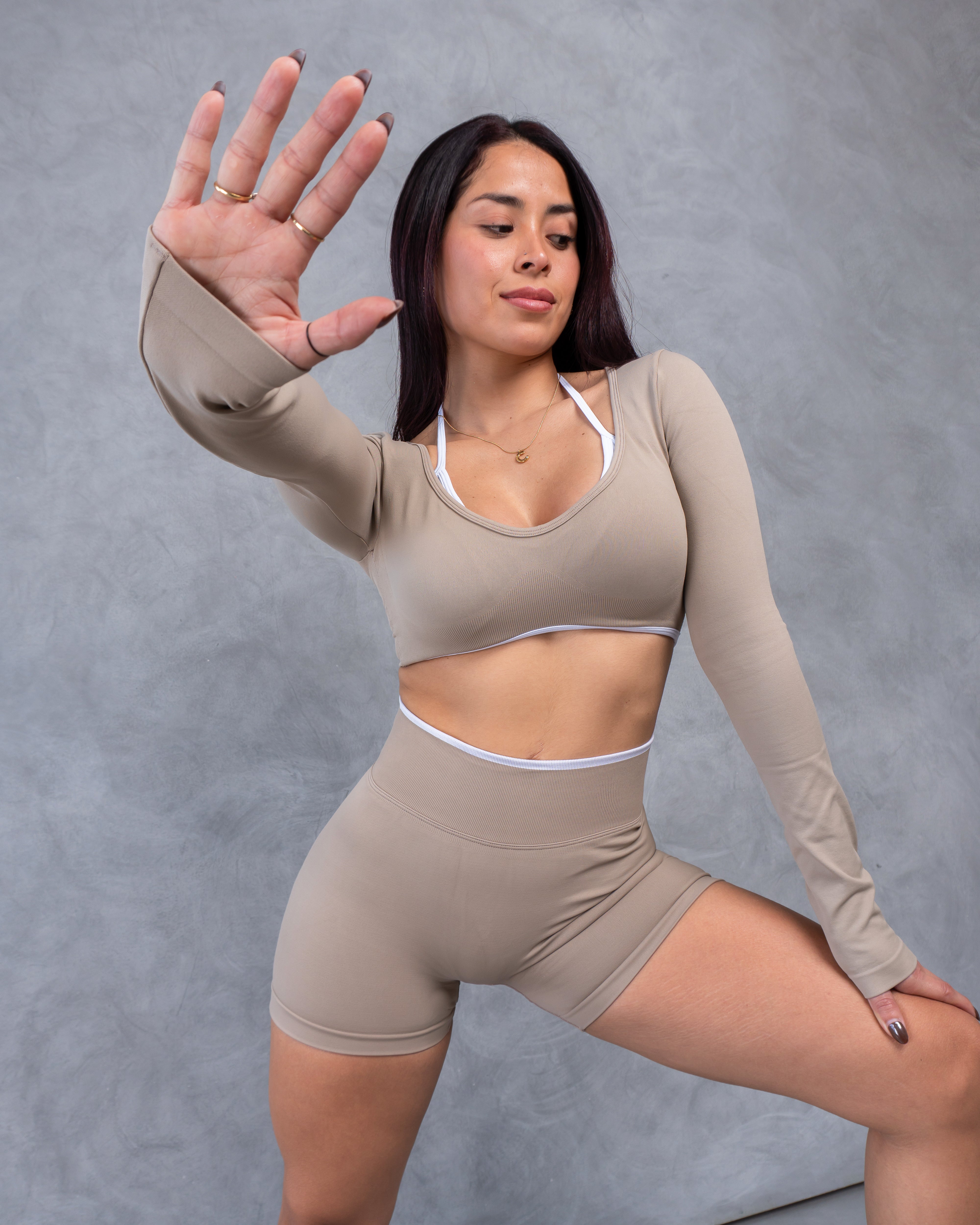 Blush Long Sleeve Short Set