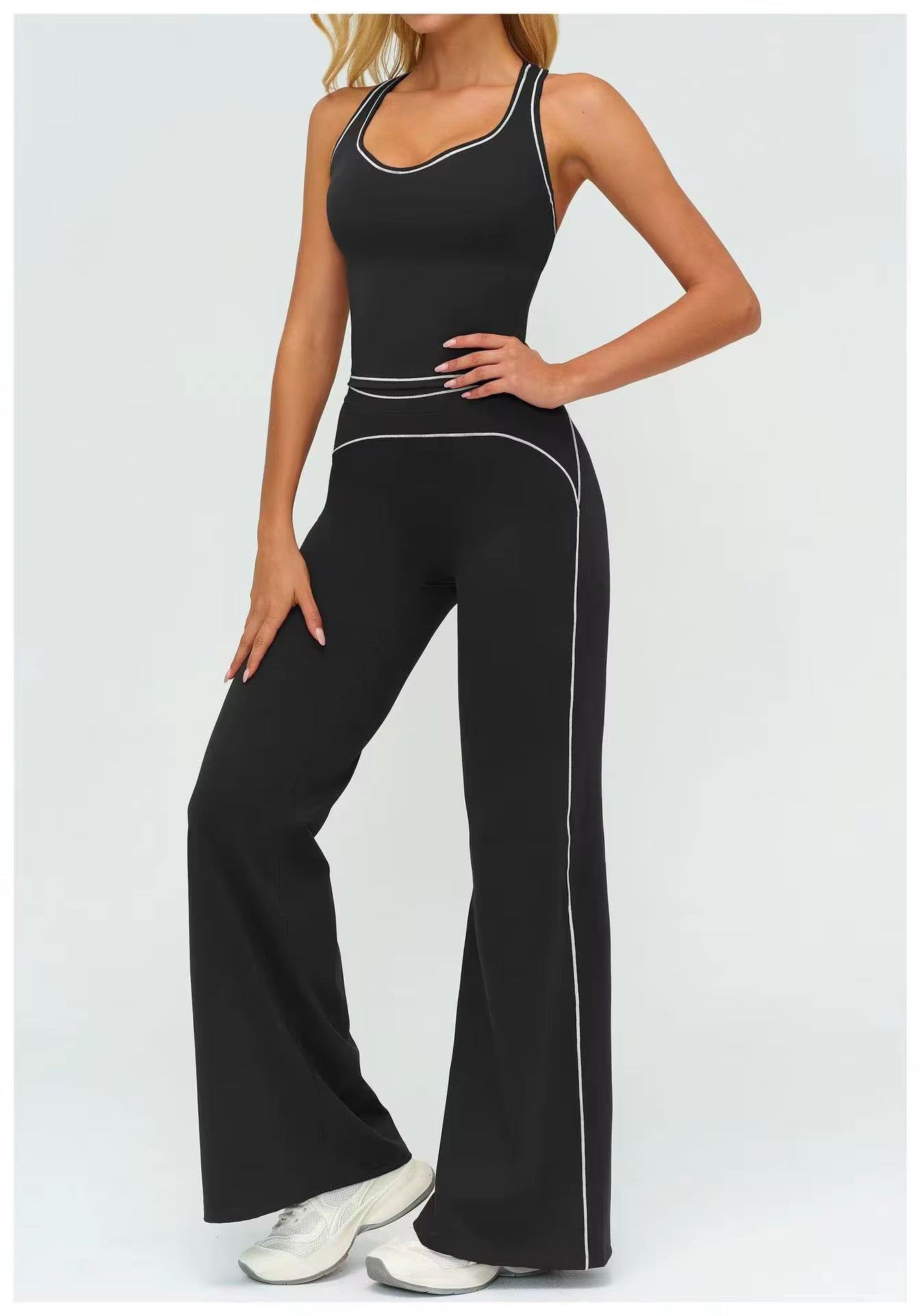 Contour Straight Pant Set - Tank Top