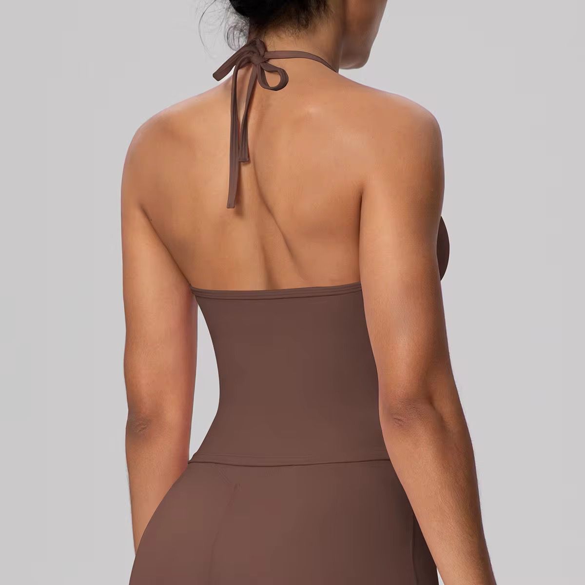 Velvet Halter Tank Top