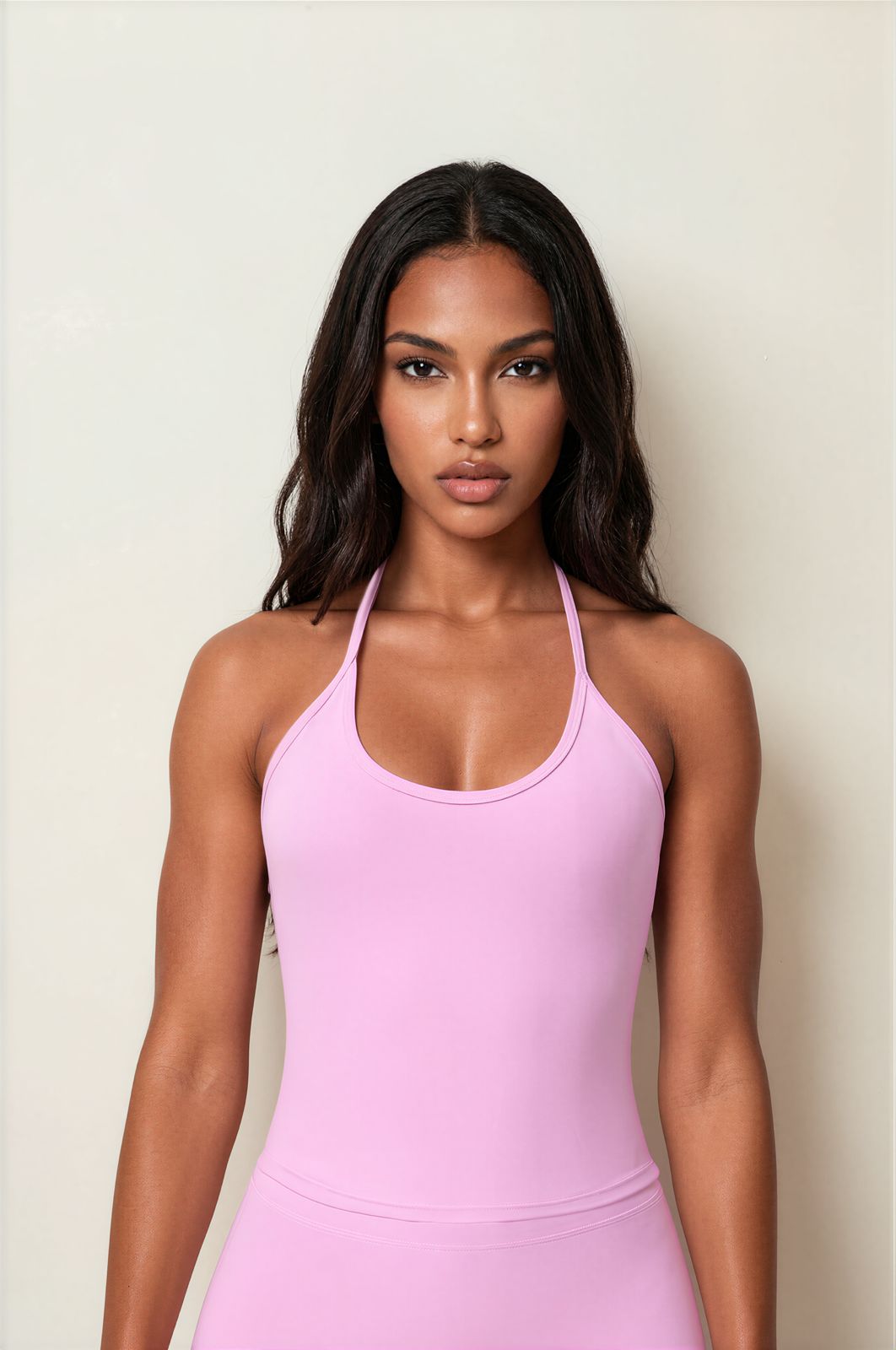 Velvet Halter Tank Top