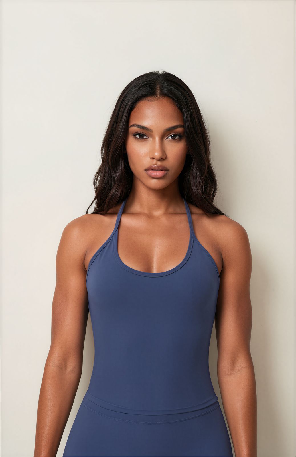 Velvet Halter Tank Top