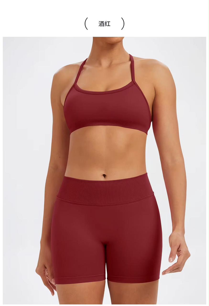 Vback Short Set