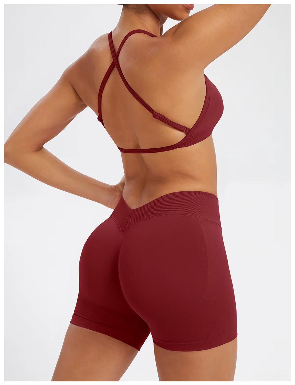 Vback Short Set